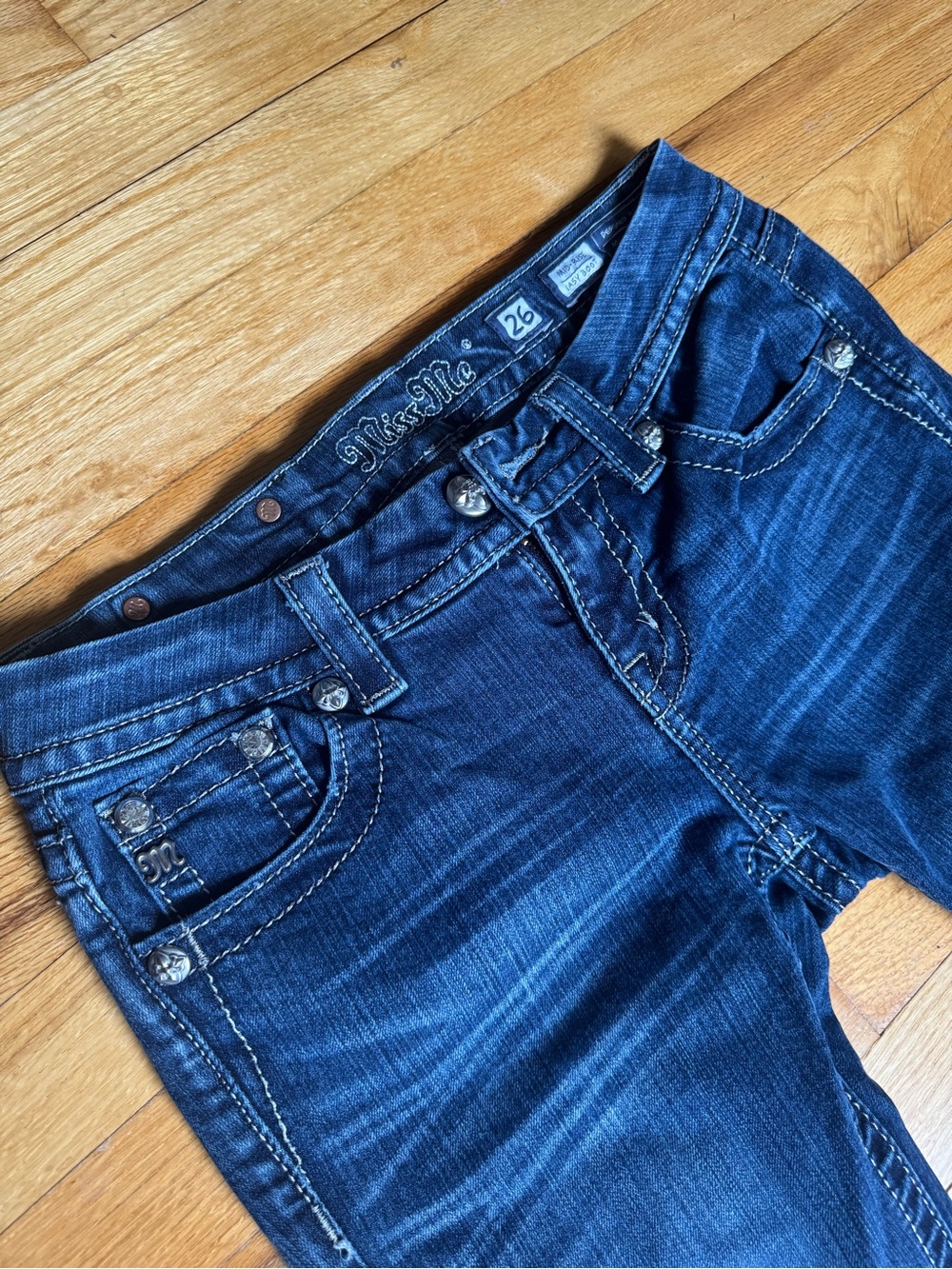 Miss Me Indigo Skinny Stretch Denim Jeans